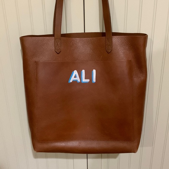 Madewell Handbags - Brand new: Madewell medium transport tote with custom monogramming  “ALI”